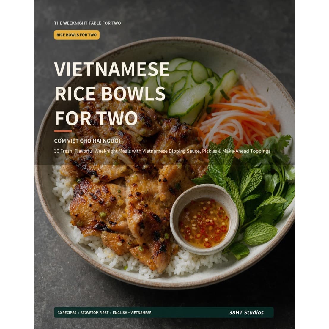 Vietnamese Rice Bowls for Two Cookbook cover