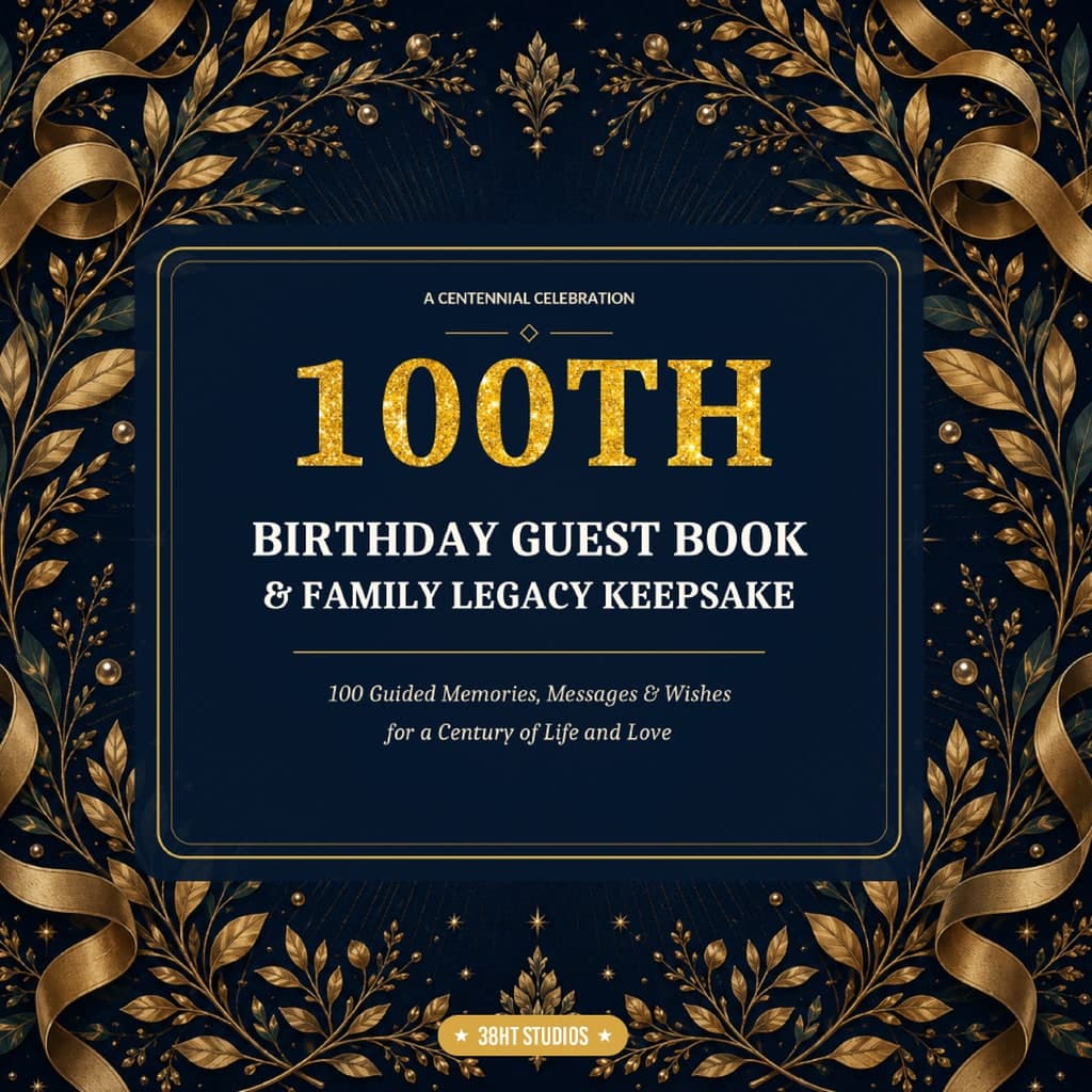 100th Birthday Guest Book & Family Legacy Keepsake cover