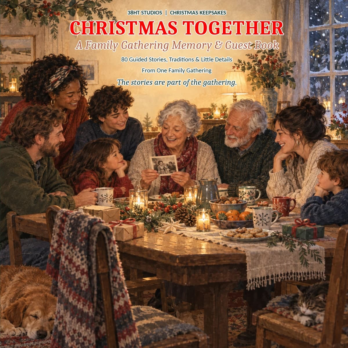 Christmas Together - A Family Gathering Memory & Guest Book cover