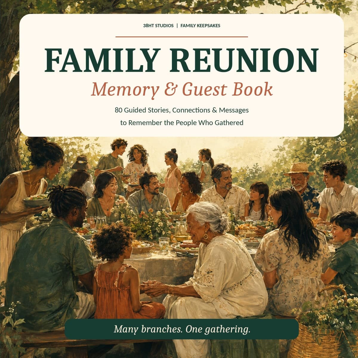 Family Reunion Memory & Guest Book cover