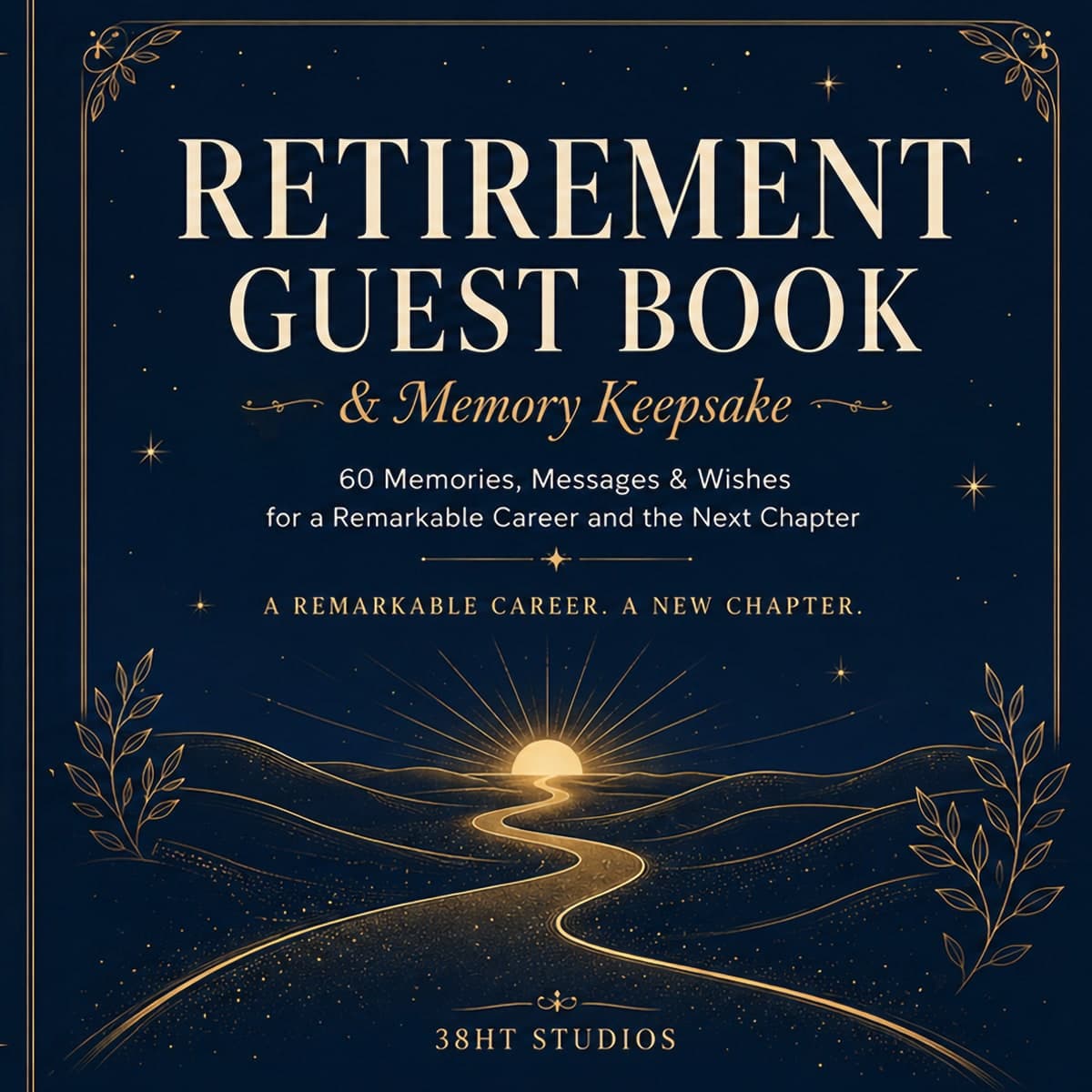 Retirement Guest Book and Memory Keepsake cover