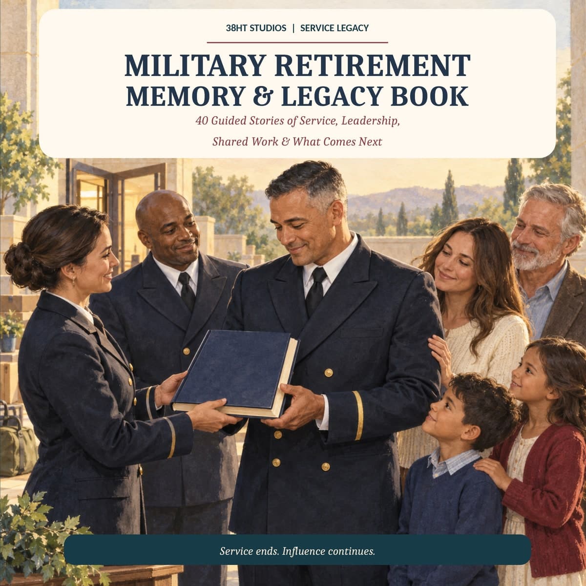 Military Retirement Memory & Legacy Book cover