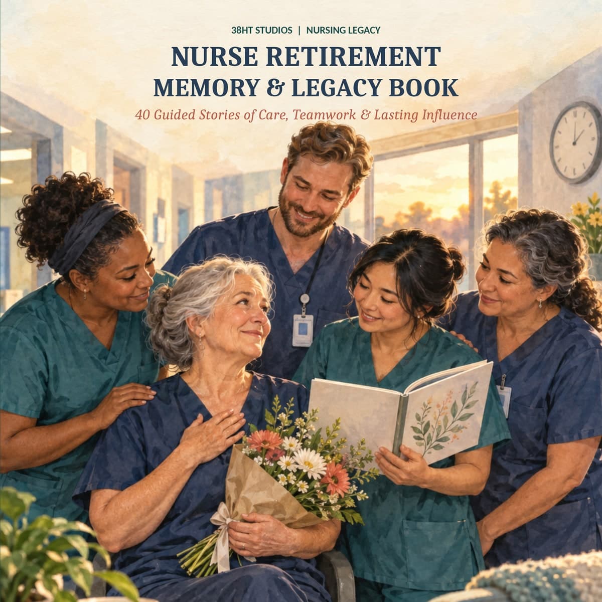 Nurse Retirement Memory & Legacy Book cover