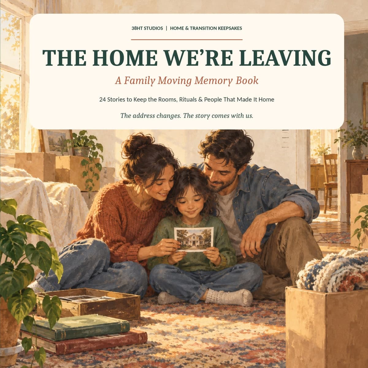 The Home We're Leaving - A Family Moving Memory Book cover