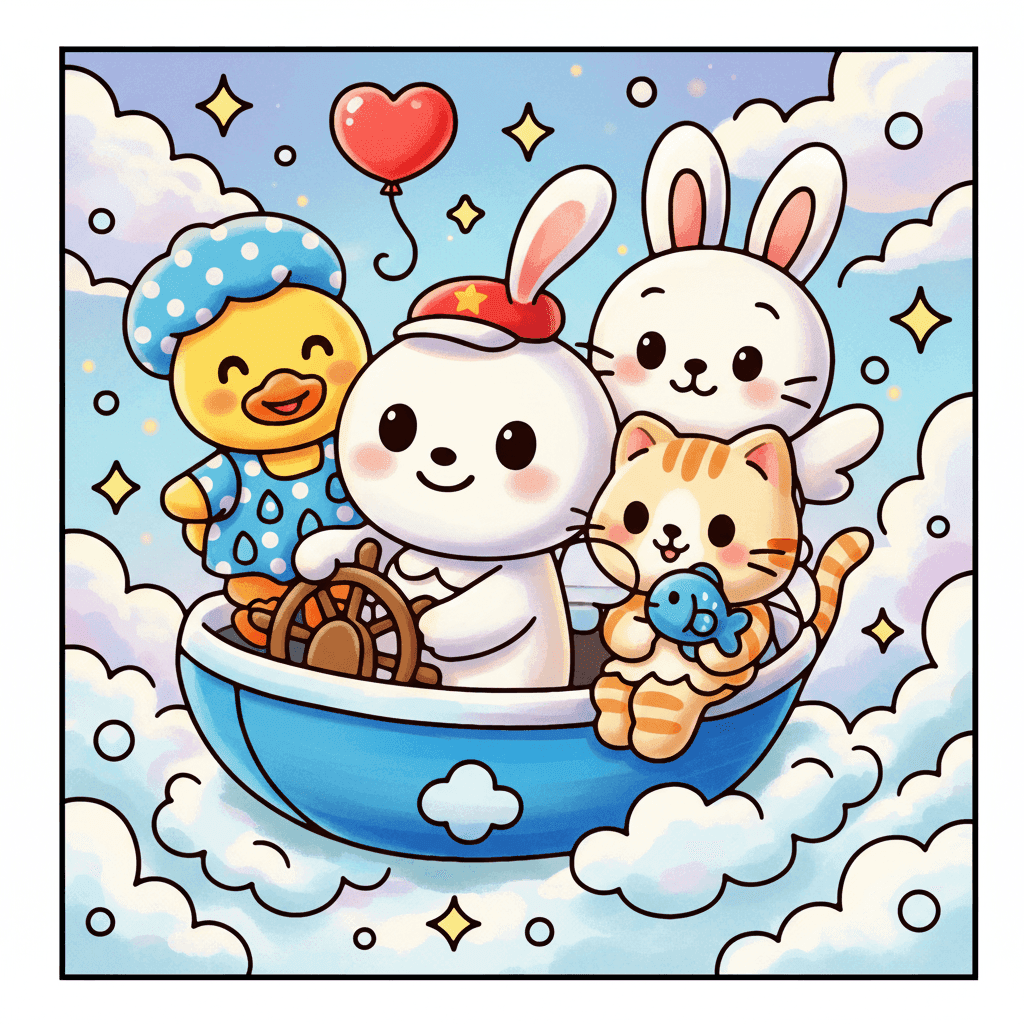 Bubble Castle Coloring Book colored sample 10