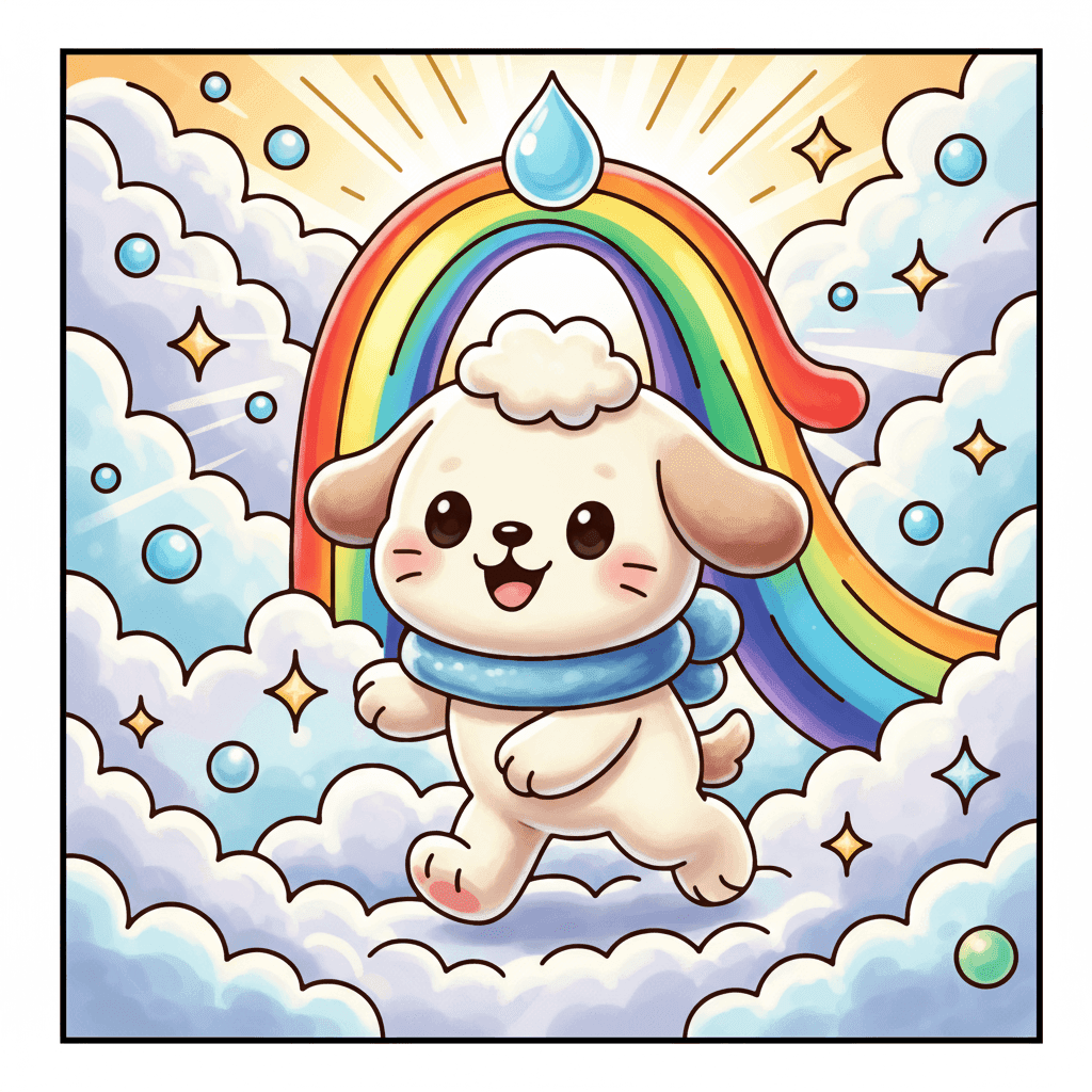 Bubble Castle Coloring Book colored sample 2