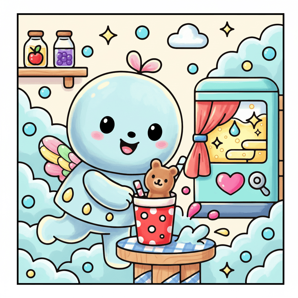 Bubble Castle Coloring Book colored sample 6