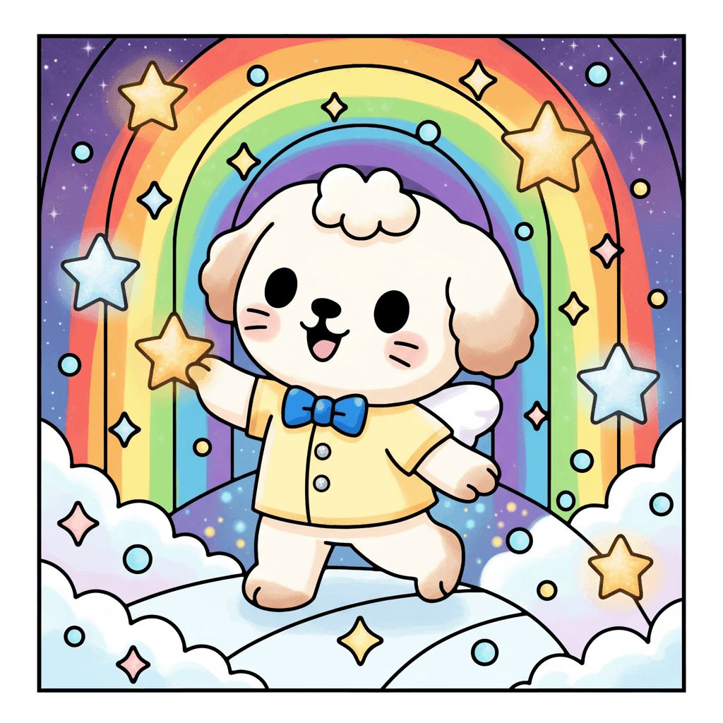 Bubble Castle Coloring Book colored sample 8