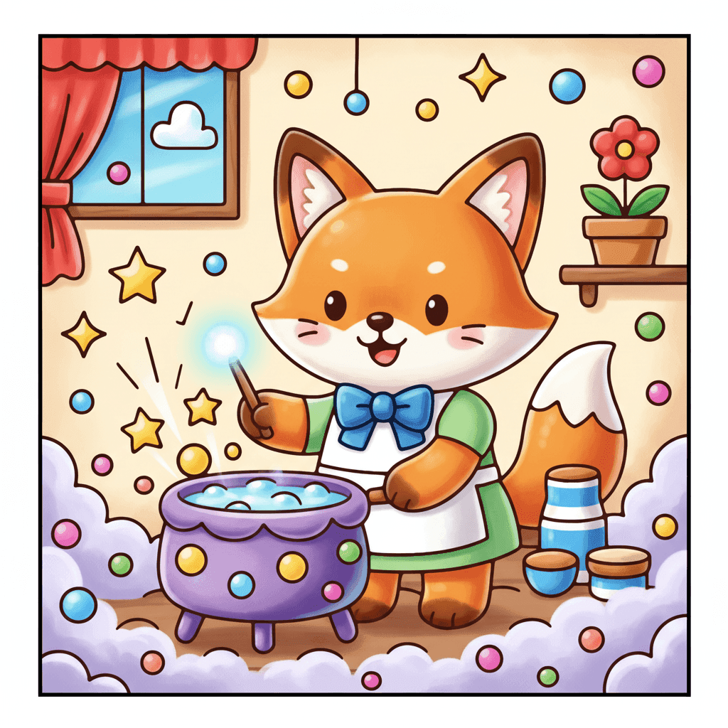 Bubble Corner Coloring Book colored sample 4