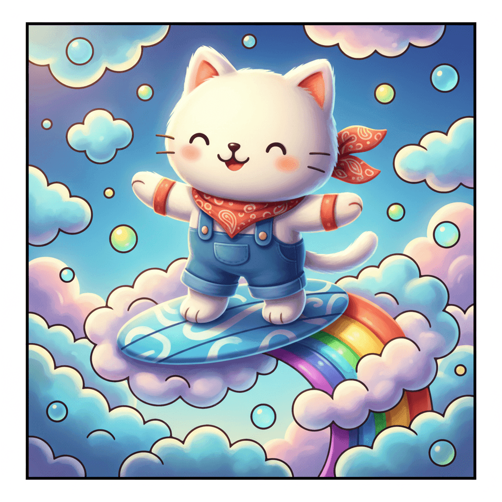 Bubble Cuties Coloring Book colored sample 6