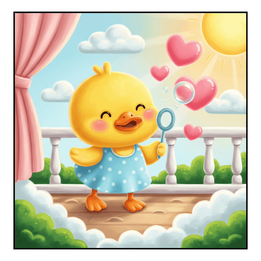Bubble Cuties Coloring Book colored sample 8
