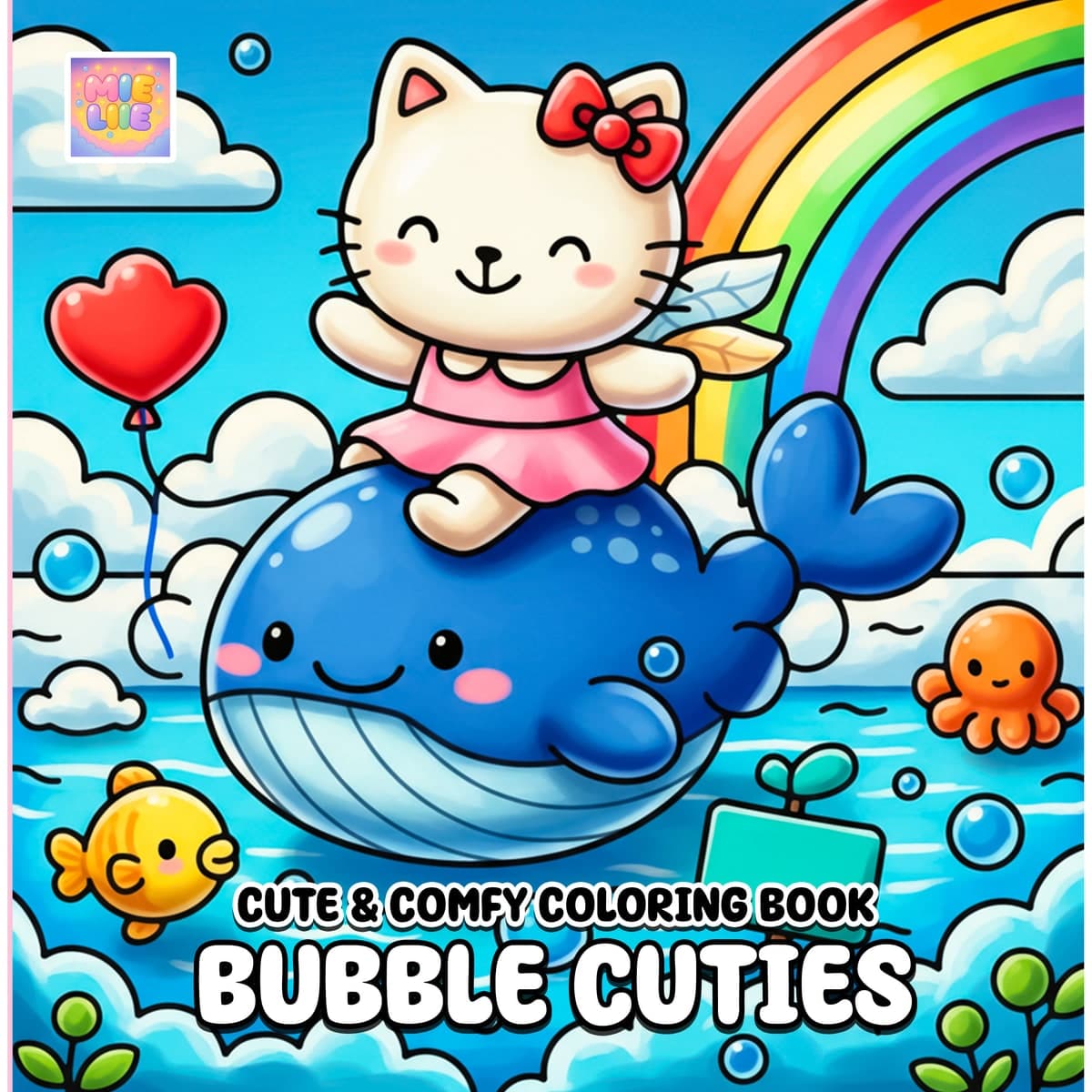 Bubble Cuties Coloring Book cover