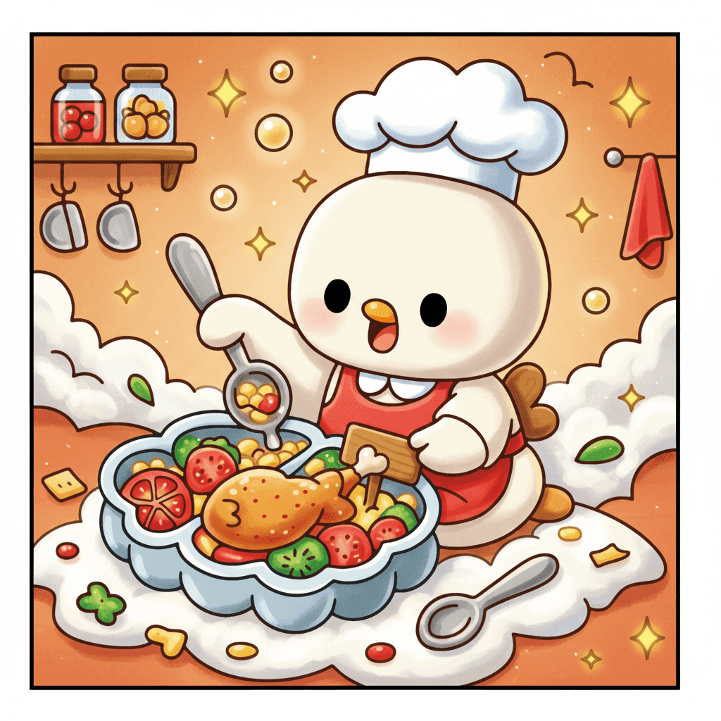 Bubble Food Coloring Book colored sample 6