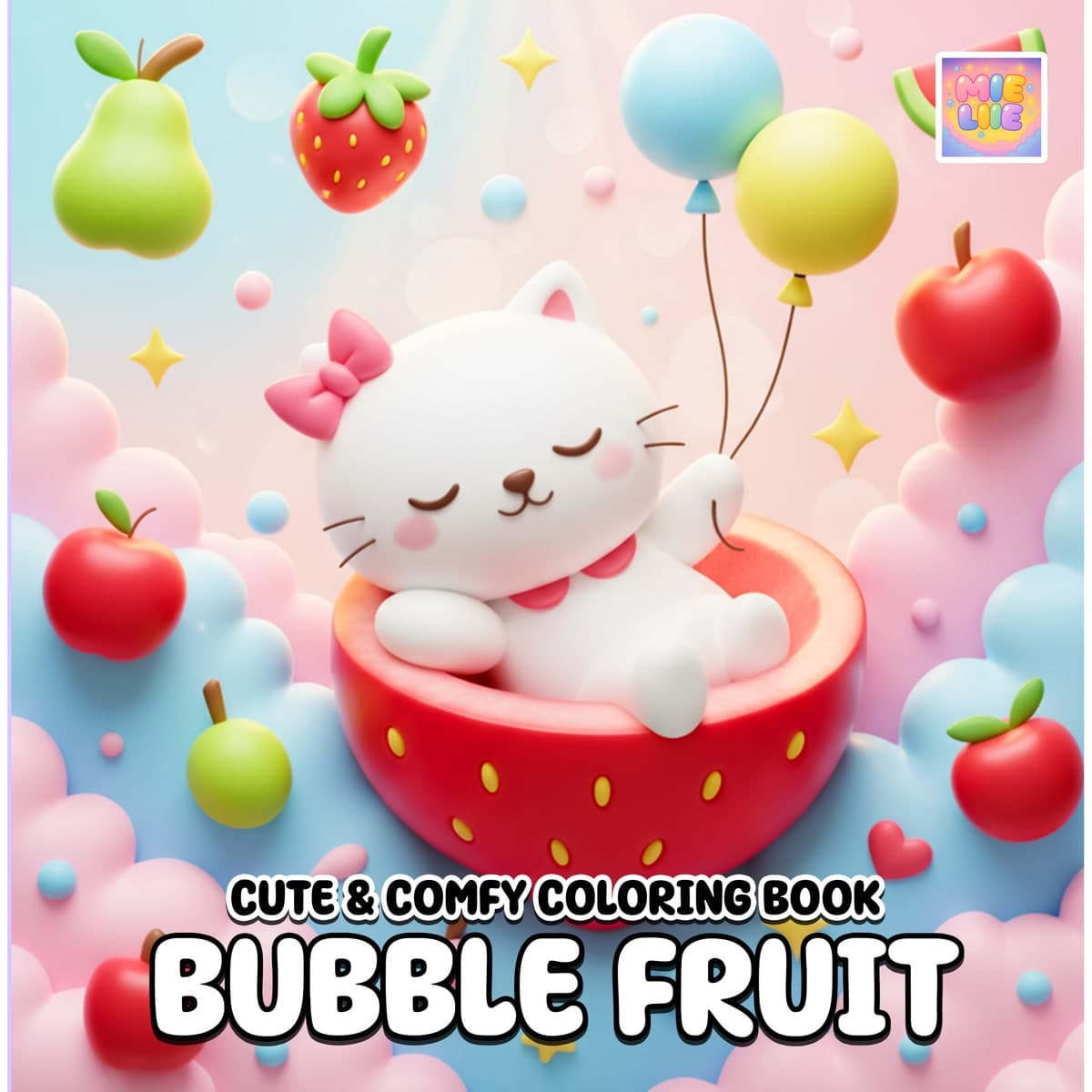 Bubble Fruit Coloring Book cover