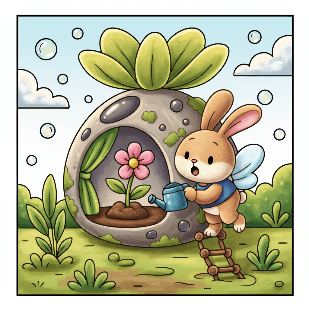 Bubble World Coloring Book colored sample 3