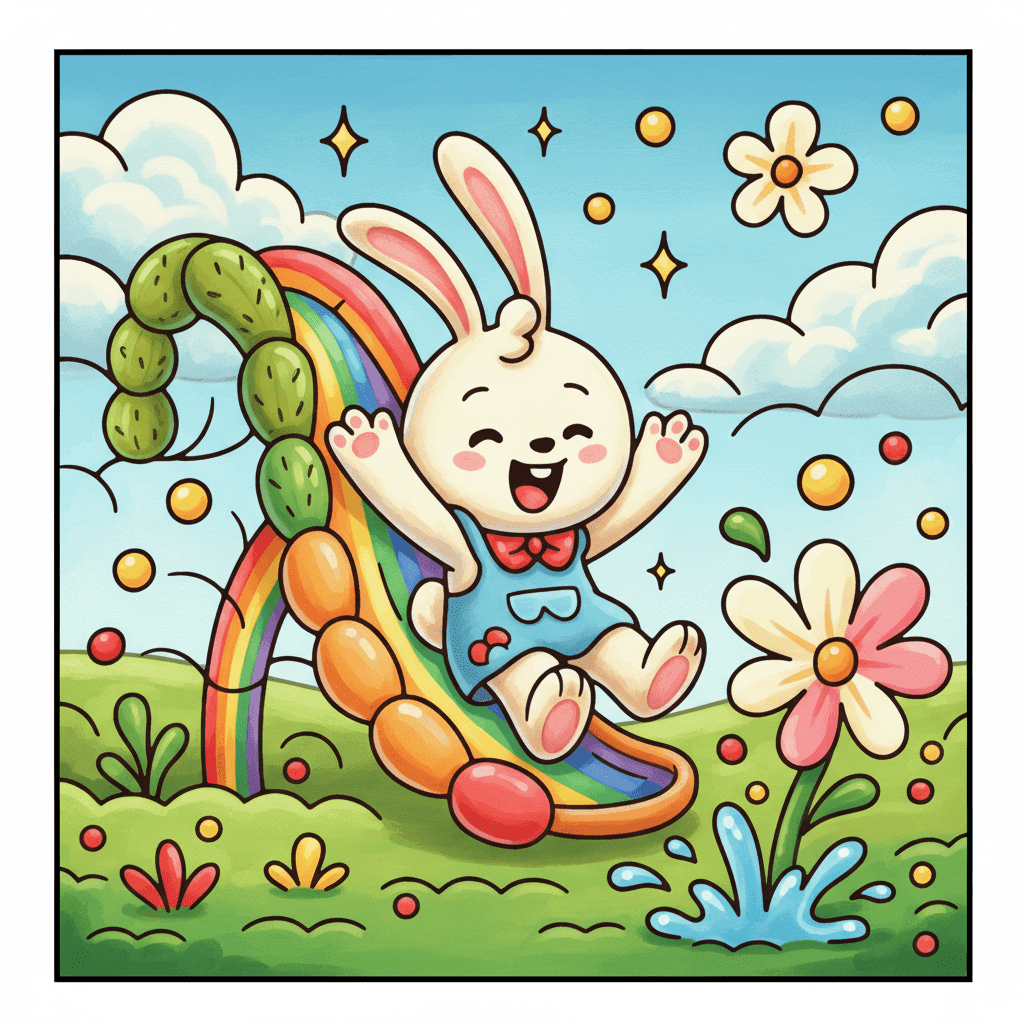 Bubble World Coloring Book colored sample 7