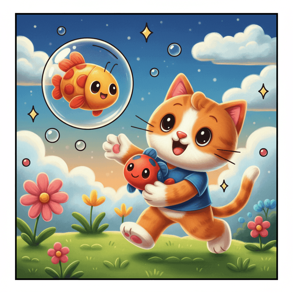 Bubble World Coloring Book colored sample 8