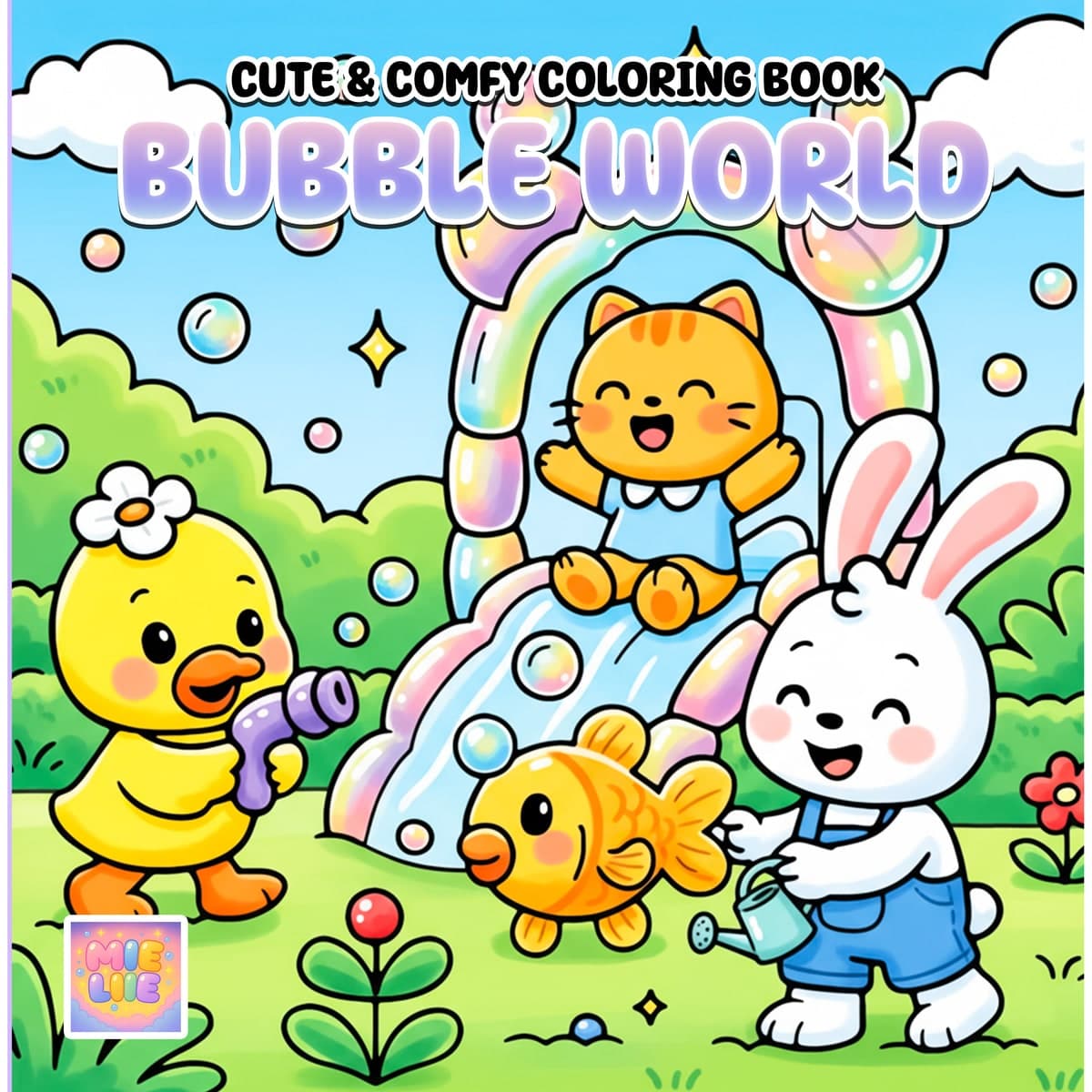 Bubble World Coloring Book cover