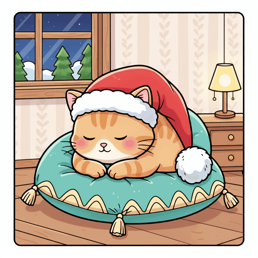 Cat Vibes Coloring Book colored sample 2