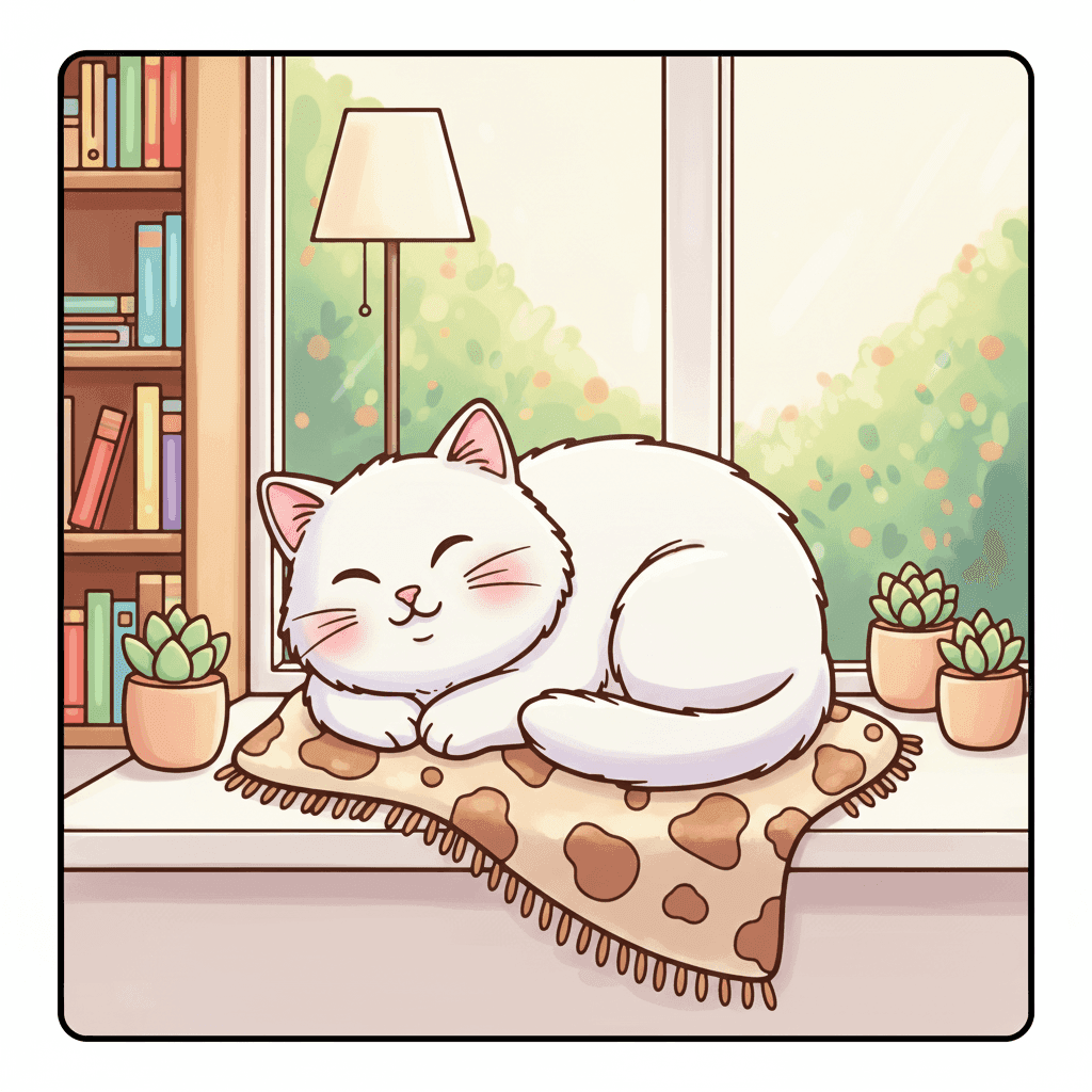 Cat Vibes Coloring Book colored sample 5
