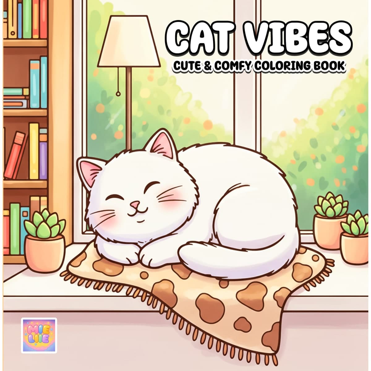 Cat Vibes Coloring Book