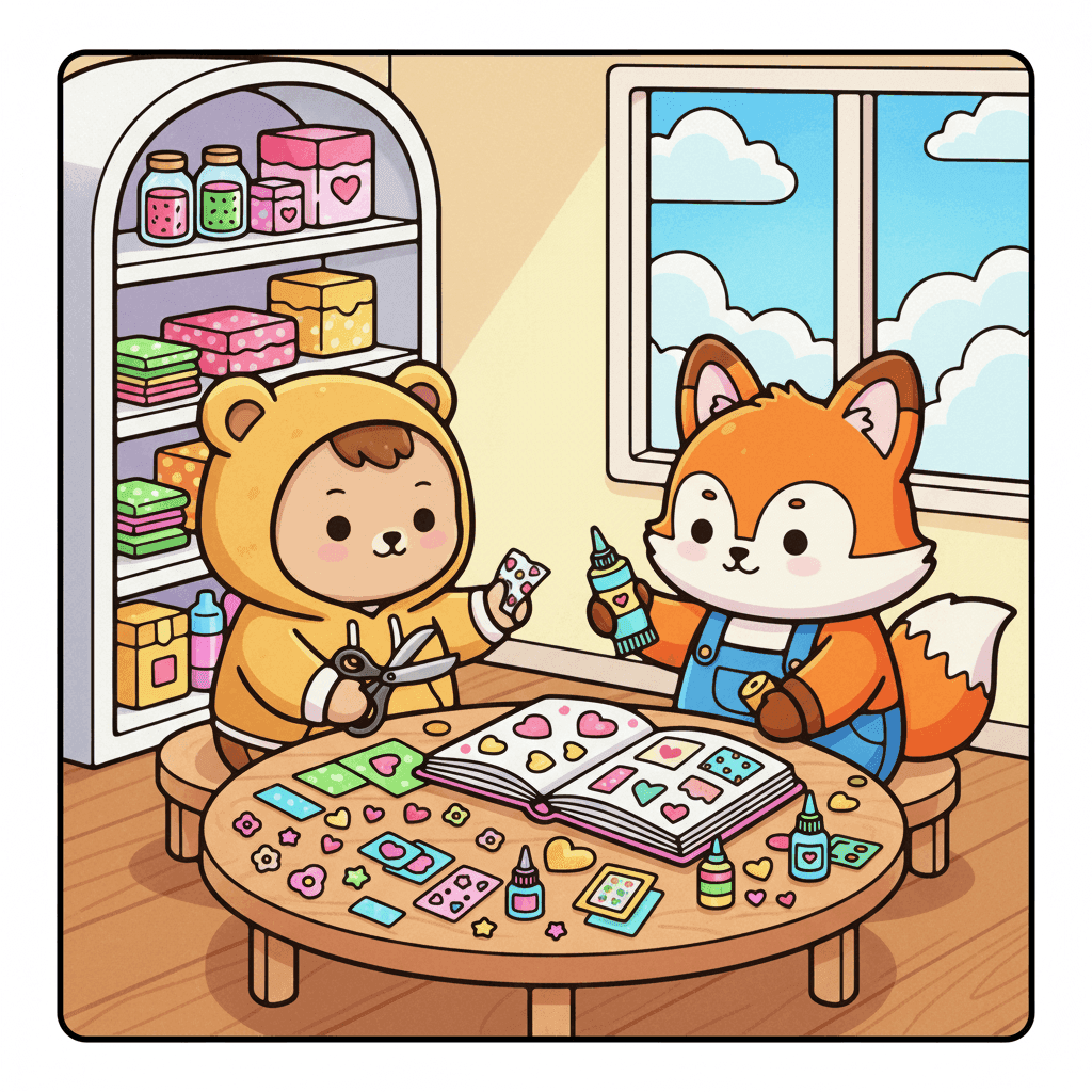 Cozy Moments Coloring Book colored sample 2