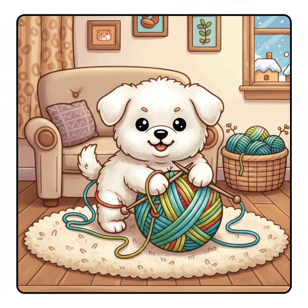 Fluffy Moments Coloring Book colored sample 3