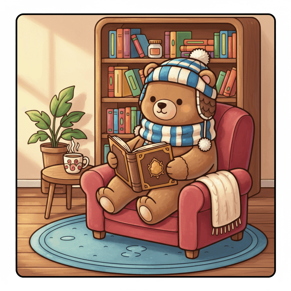Fluffy Moments Coloring Book colored sample 4