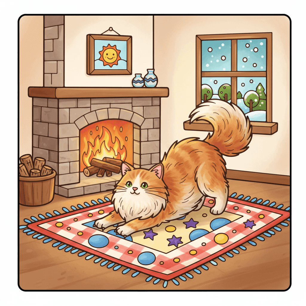 Fluffy Moments Coloring Book colored sample 5