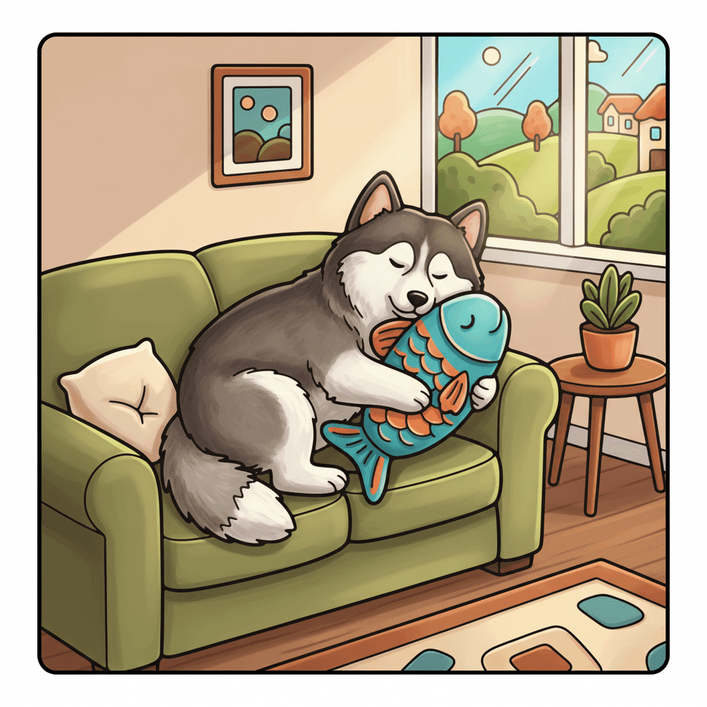 Fluffy Moments Coloring Book colored sample 6