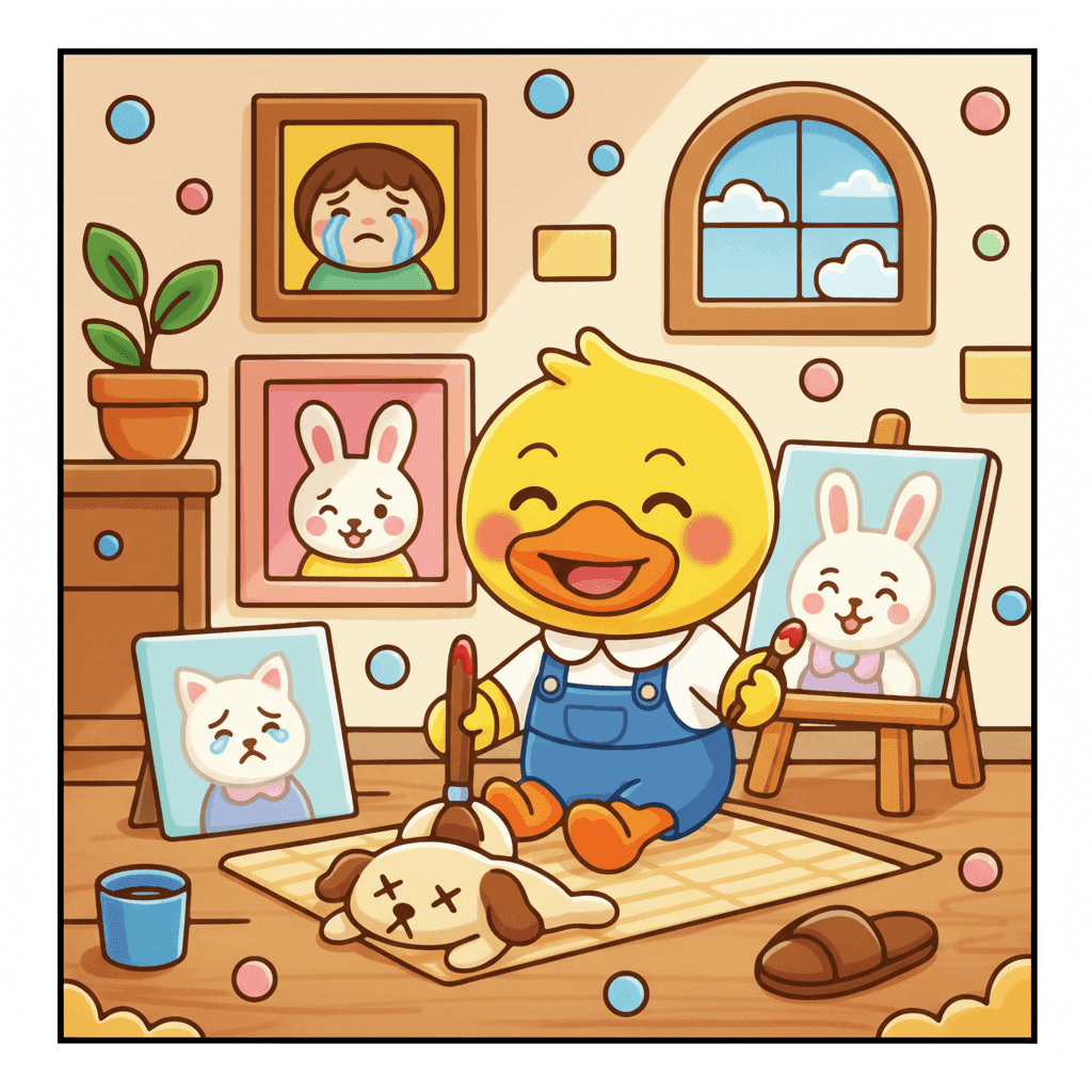 Funny Days Coloring Book colored sample 4