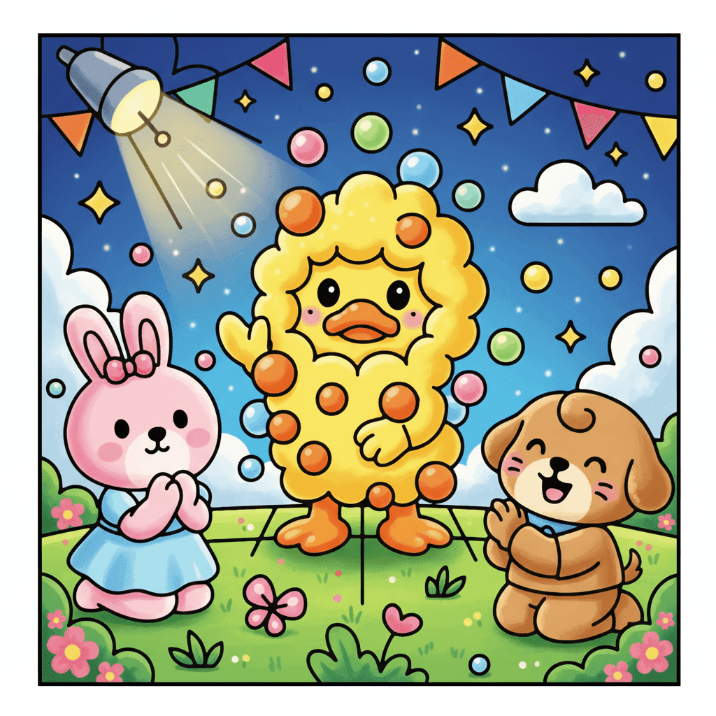 Funny Days Coloring Book colored sample 7
