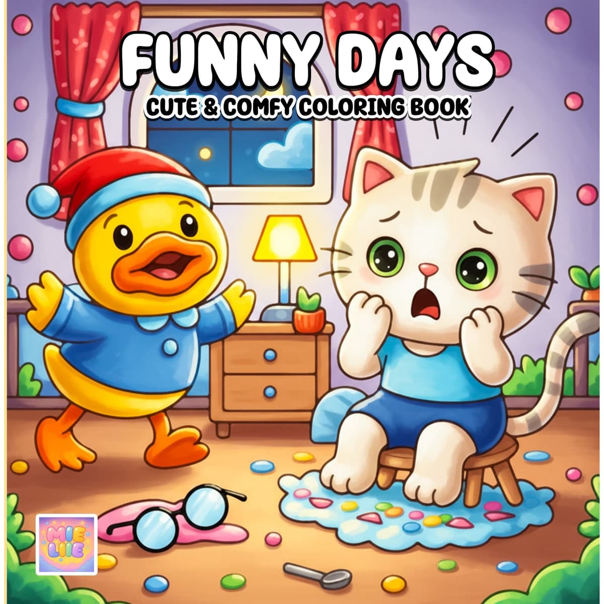 Funny Days Coloring Book cover
