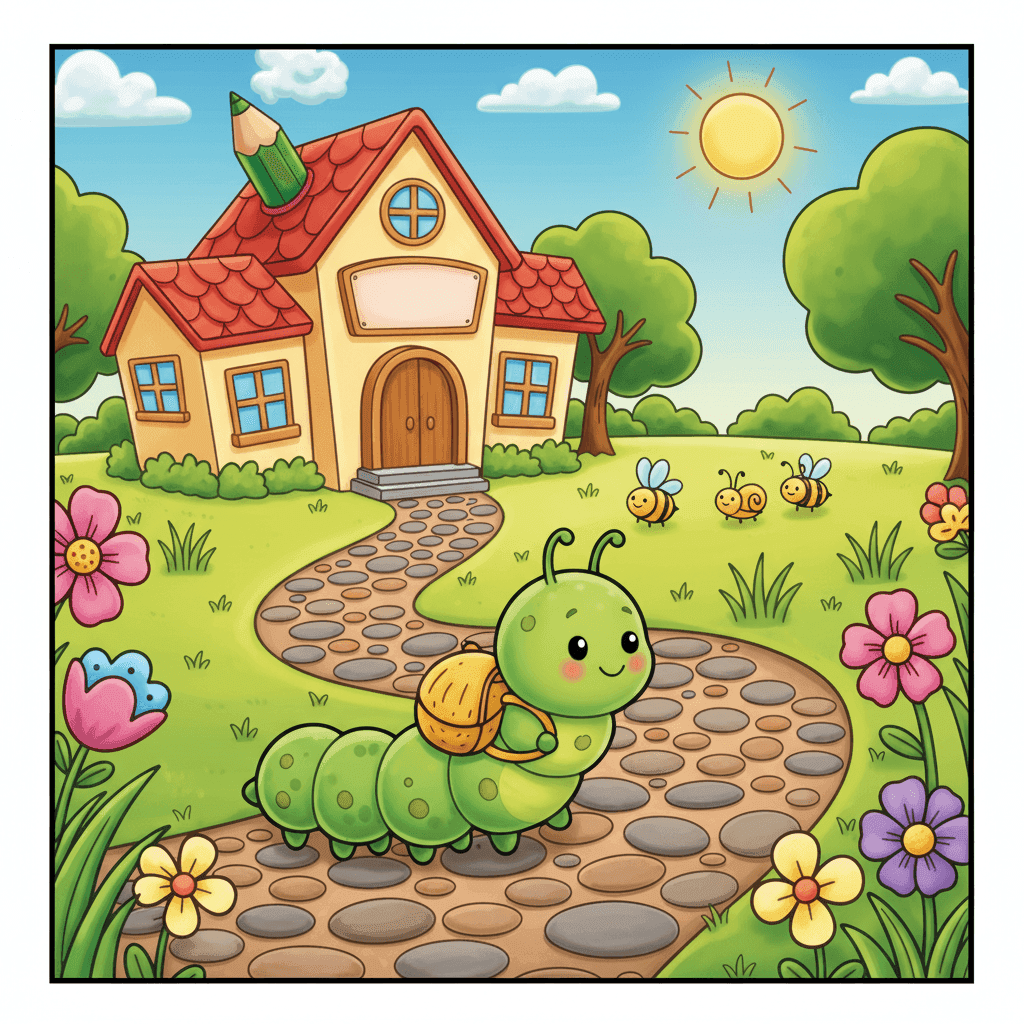 Little World Coloring Book colored sample 3