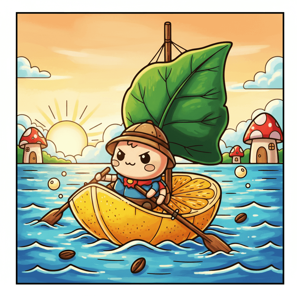 Little World Coloring Book colored sample 8