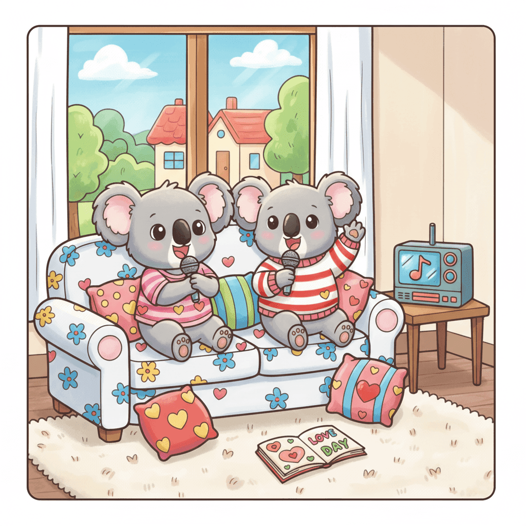 Love Day Coloring Book colored sample 1