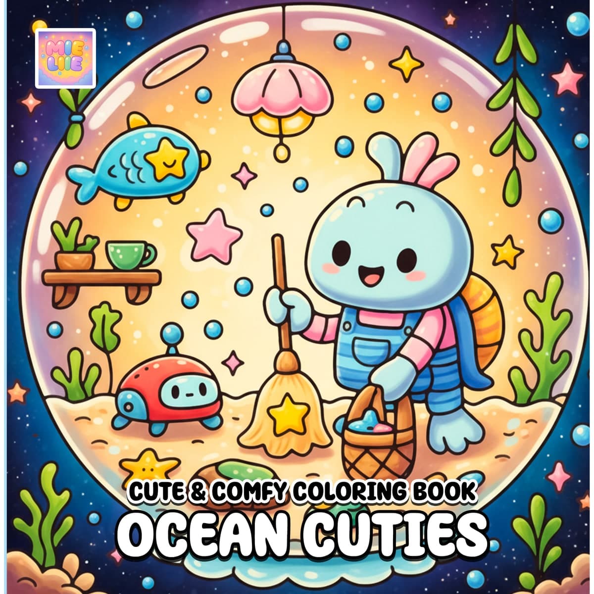Ocean Cuties Coloring Book cover