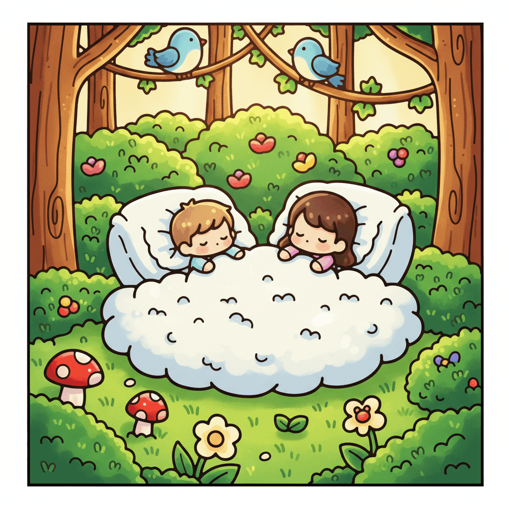 Tiny Couple Chibi Coloring Book colored sample 3