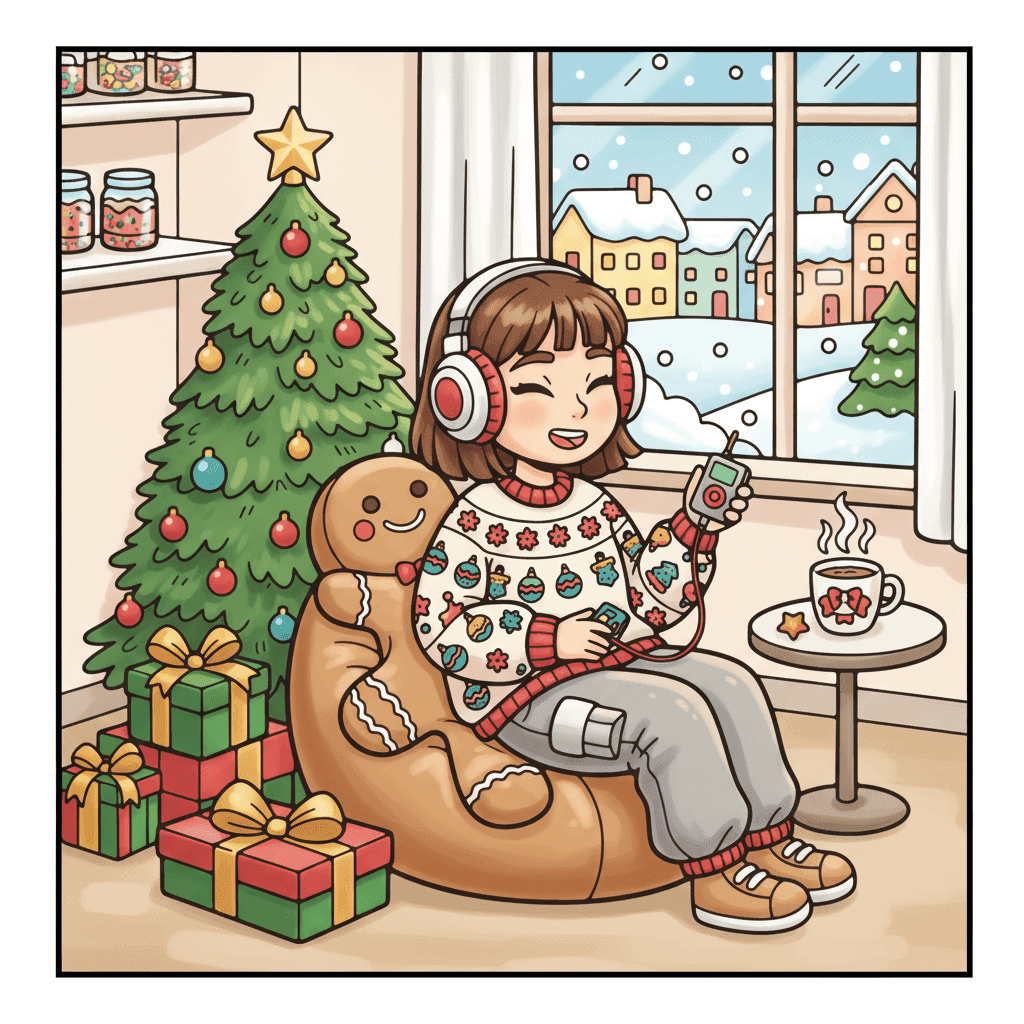 Y2K Holiday Vibes Coloring Book colored sample 6