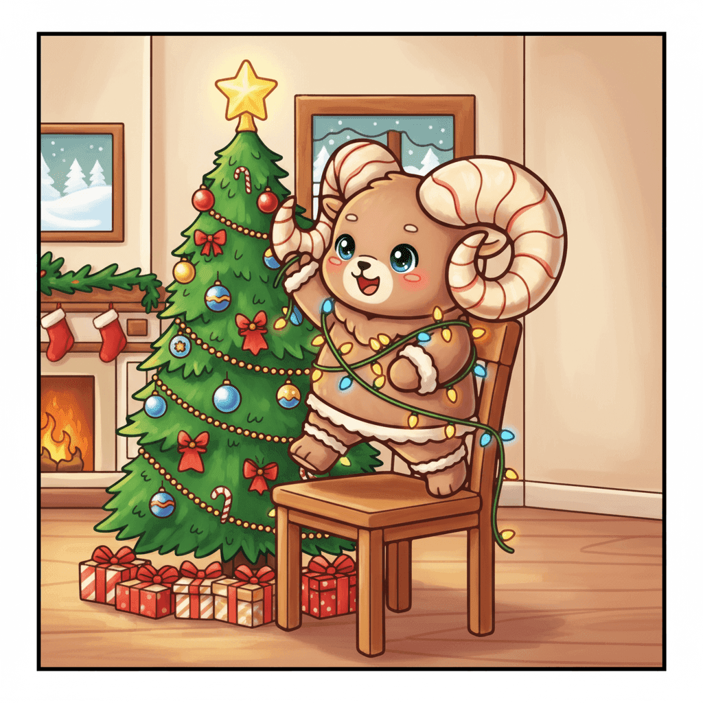 Zodiac Holiday Coloring Book colored sample 1
