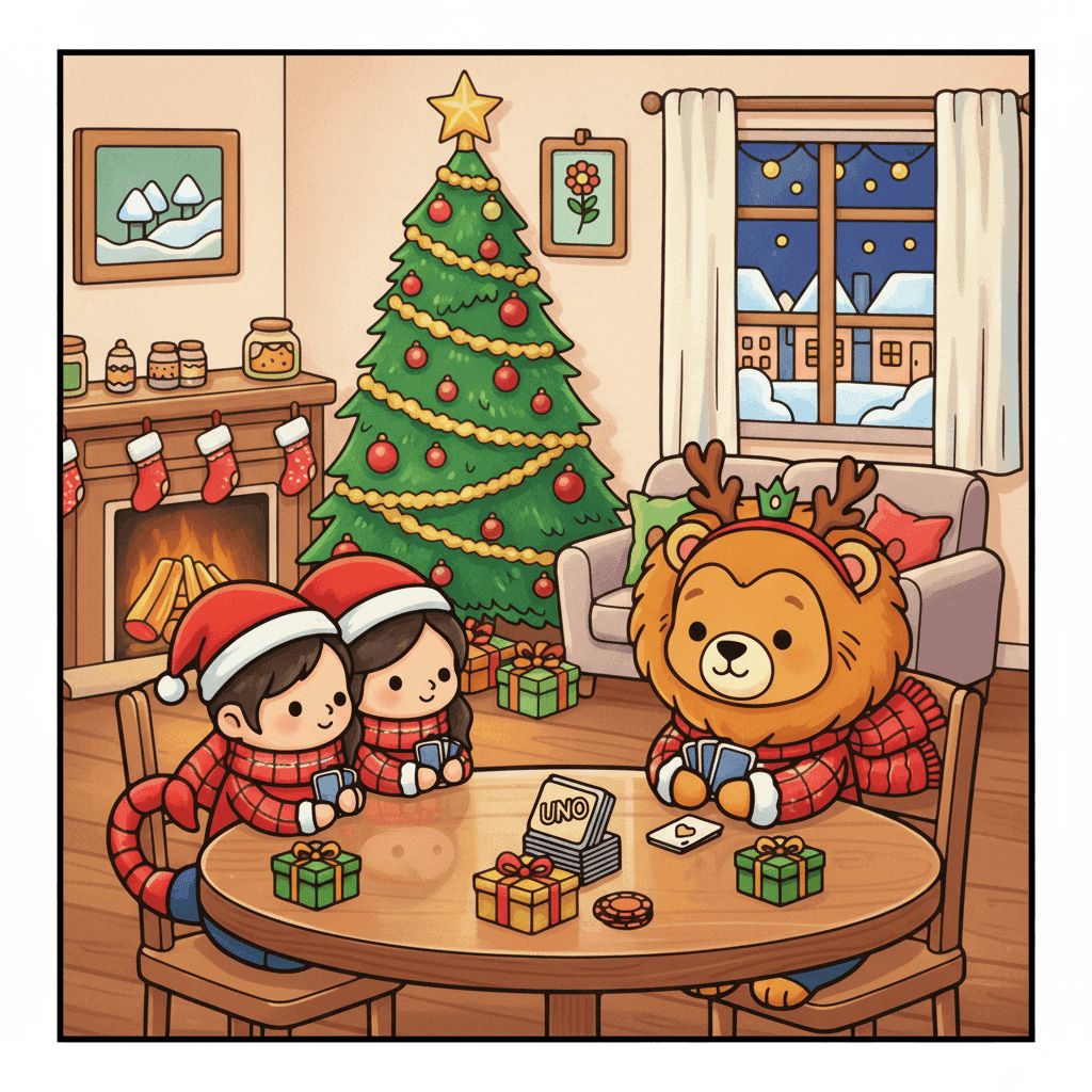 Zodiac Holiday Coloring Book colored sample 2