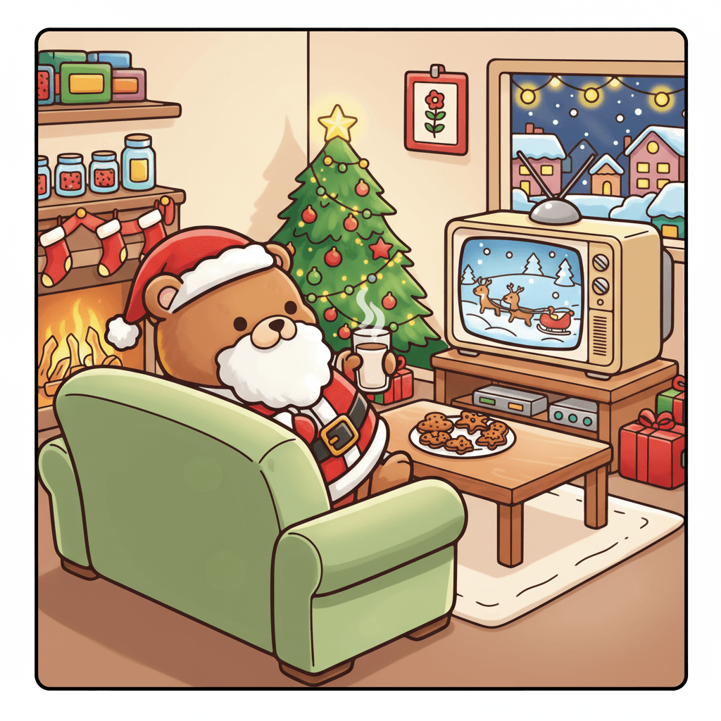 Xmas Fun Cute & Easy Coloring Book colored sample 10