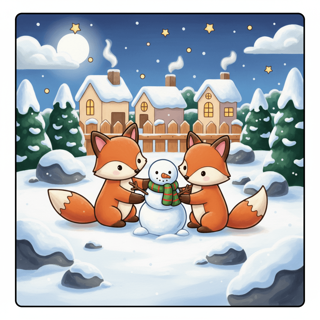 Xmas Fun Cute & Easy Coloring Book colored sample 2
