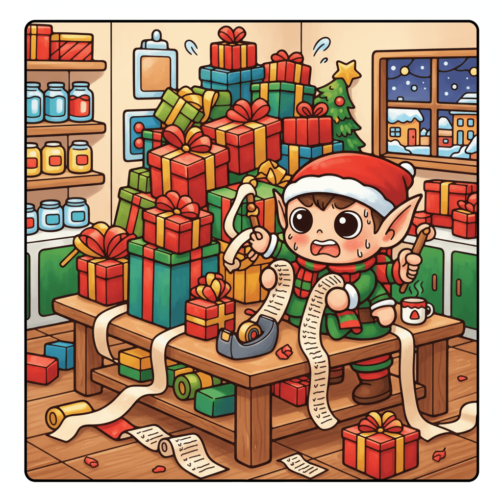 Xmas Fun Cute & Easy Coloring Book colored sample 6