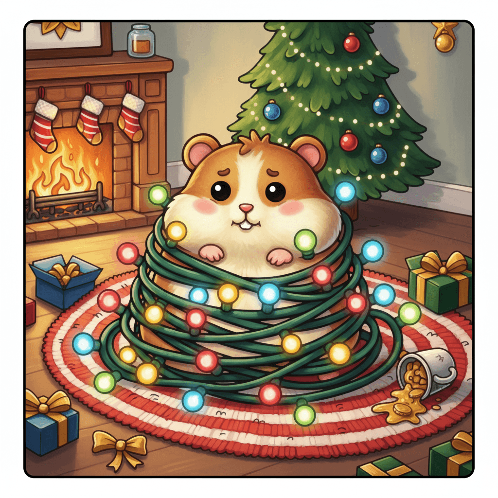 Xmas Fun Cute & Easy Coloring Book colored sample 9